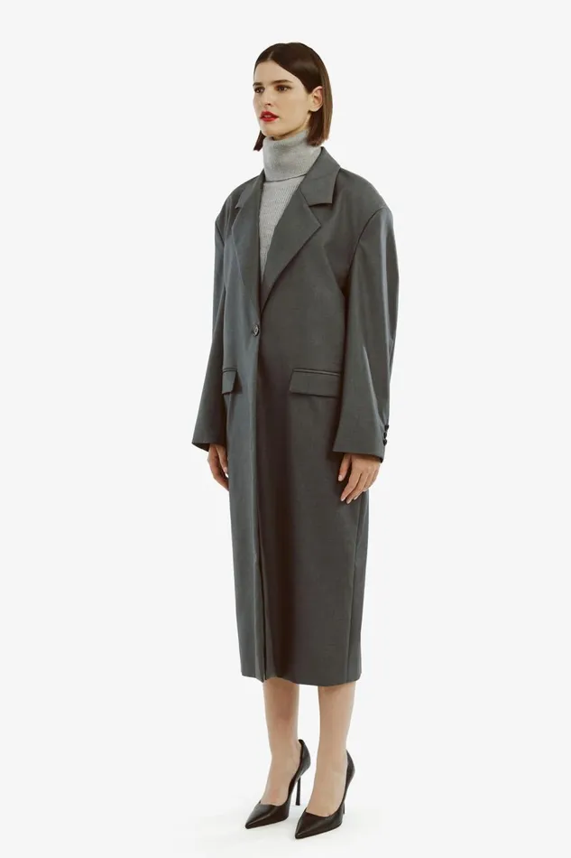 Bardot Coats Women Maika Oversized Coat In Dark Grey Dark Grey Bardot Coats Women Maika Oversized Coat In Dark Grey Dark Grey