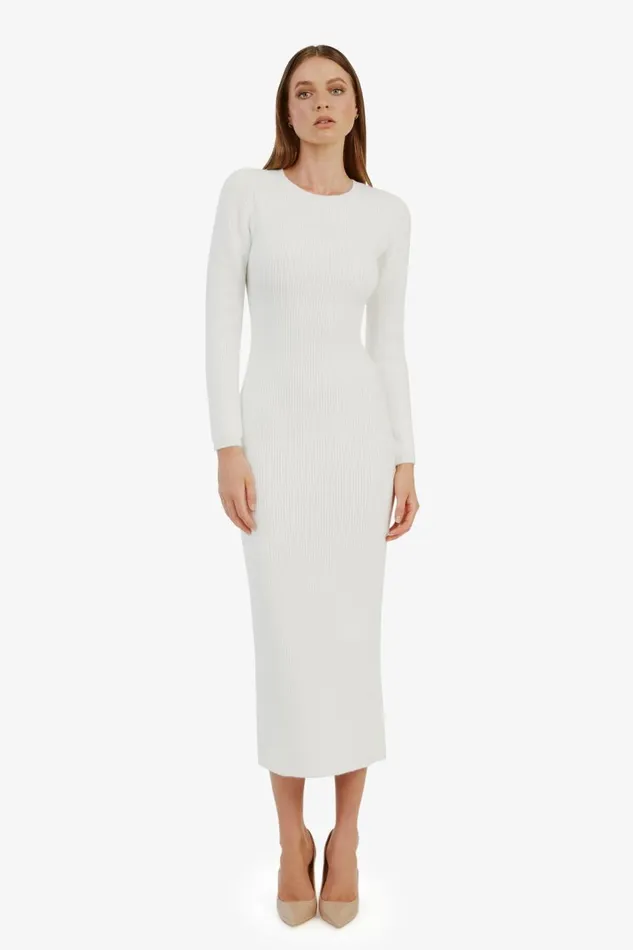 Bardot Day To Night Dresses Women Kavala Knit Maxi Dress In Ivory Ivory Bardot Day To Night Dresses Women Kavala Knit Maxi Dress In Ivory Ivory