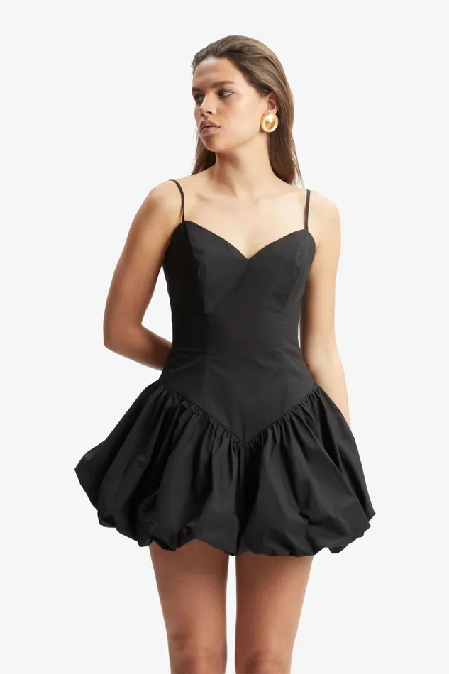 Bardot Day To Night Dresses Women Lissett Poplin Mini Dress In Black Black Bardot Day To Night Dresses Women Lissett Poplin Mini Dress In Black Black