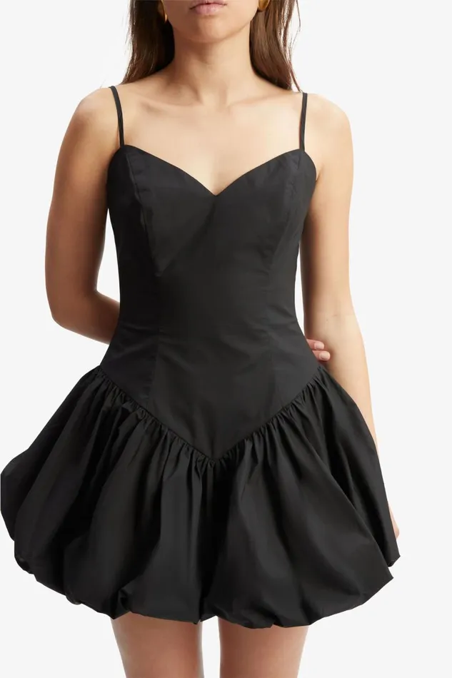 Bardot Day To Night Dresses Women Lissett Poplin Mini Dress In Black Black Bardot Day To Night Dresses Women Lissett Poplin Mini Dress In Black Black