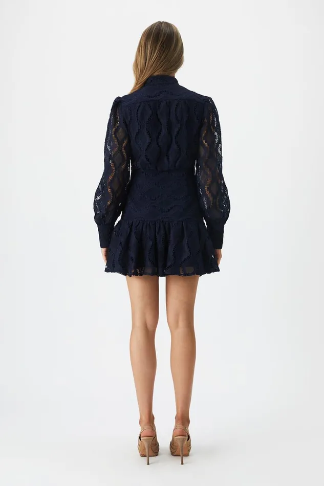 Bardot Day To Night Dresses Women Remy Lace Dress In Navy Navy Bardot Day To Night Dresses Women Remy Lace Dress In Navy Navy