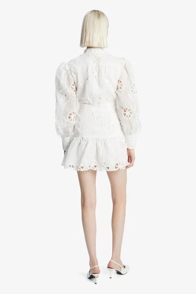 Bardot Day To Night Dresses Women Remy Lace Dress In Orchid White Orchid White Bardot Day To Night Dresses Women Remy Lace Dress In Orchid White Orchid White