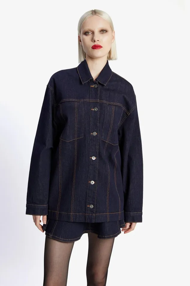 Bardot Denim Jackets Women Keely Denim Jacket In Dark Dark Bardot Denim Jackets Women Keely Denim Jacket In Dark Dark