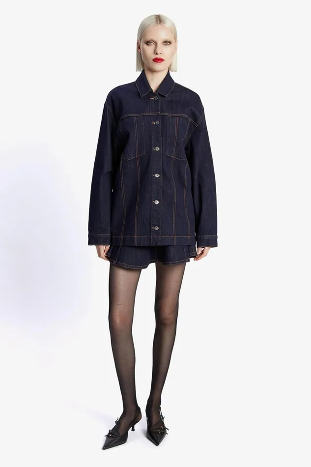 Bardot Denim Jackets Women Keely Denim Jacket In Dark Dark Bardot Denim Jackets Women Keely Denim Jacket In Dark Dark