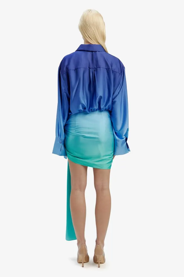 Bardot Occasion Dresses Women Malira Ombre Shirt Dress In Bluegreen Bluegreen Bardot Occasion Dresses Women Malira Ombre Shirt Dress In Bluegreen Bluegreen