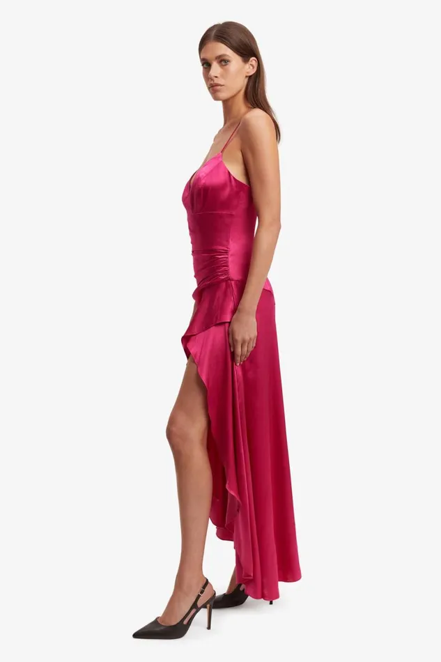 Bardot Occasion Dresses Women Sorella Midi Dress In Magenta Magenta Bardot Occasion Dresses Women Sorella Midi Dress In Magenta Magenta