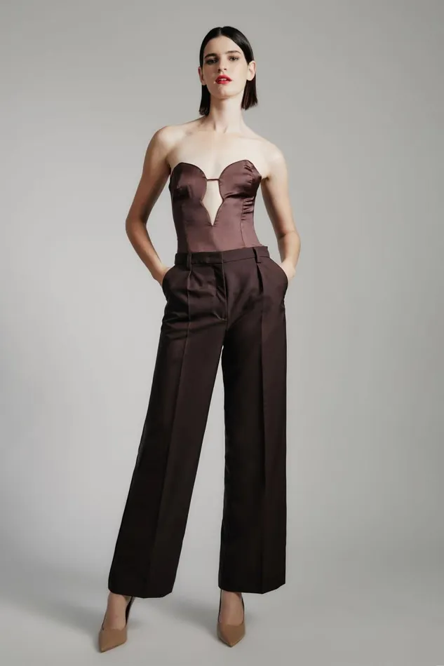 Bardot Pants Women Callista Pant In Dark Chocolate Dark Chocolate