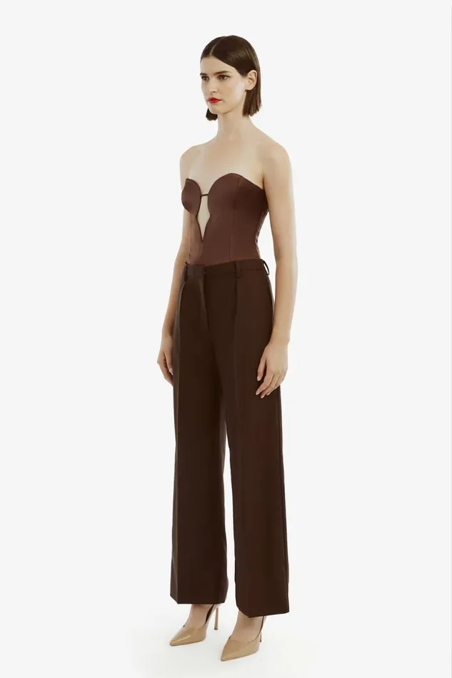 Bardot Pants Women Callista Pant In Dark Chocolate Dark Chocolate Bardot Pants Women Callista Pant In Dark Chocolate Dark Chocolate