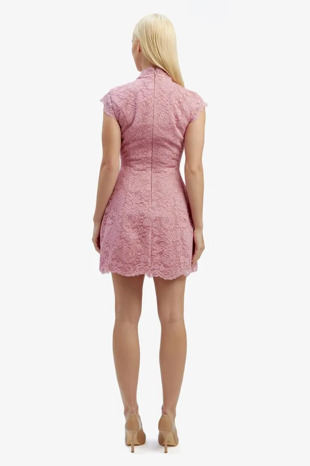 Bardot Party Dresses Women Andrea Lace Mini Dress In Dusty Pink Dusty Pink Bardot Party Dresses Women Andrea Lace Mini Dress In Dusty Pink Dusty Pink