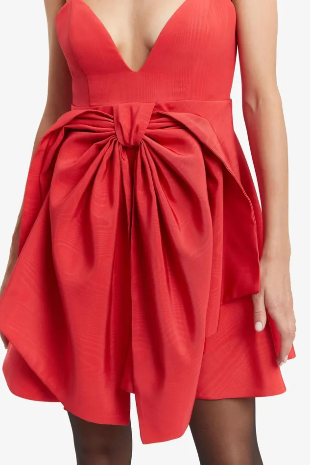 Bardot Party Dresses Women Annabelle Mini Dress In Fire Red Fire Red Bardot Party Dresses Women Annabelle Mini Dress In Fire Red Fire Red