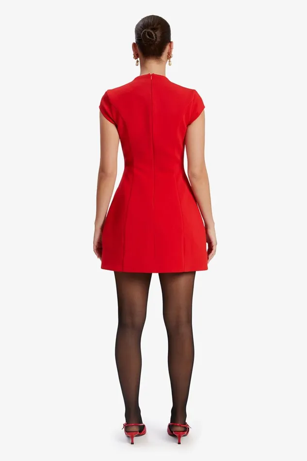Bardot Party Dresses Women Delphi Hourglass Mini Dress In Deep Red Deep Red Bardot Party Dresses Women Delphi Hourglass Mini Dress In Deep Red Deep Red