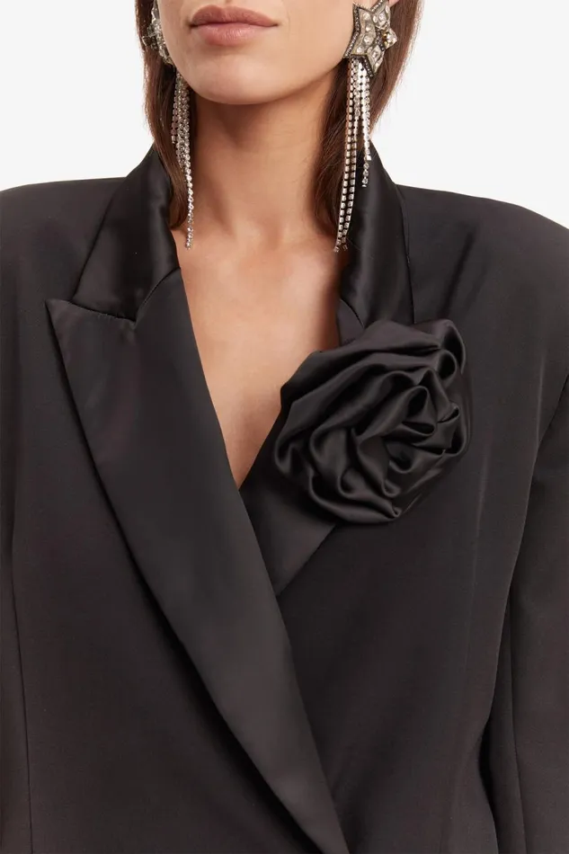 Bardot Party Dresses Women Joelle Tuxedo Dress In Black Black Bardot Party Dresses Women Joelle Tuxedo Dress In Black Black