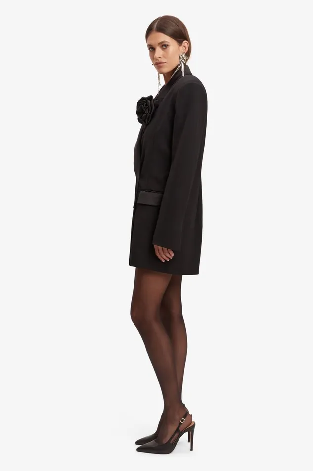 Bardot Party Dresses Women Joelle Tuxedo Dress In Black Black Bardot Party Dresses Women Joelle Tuxedo Dress In Black Black