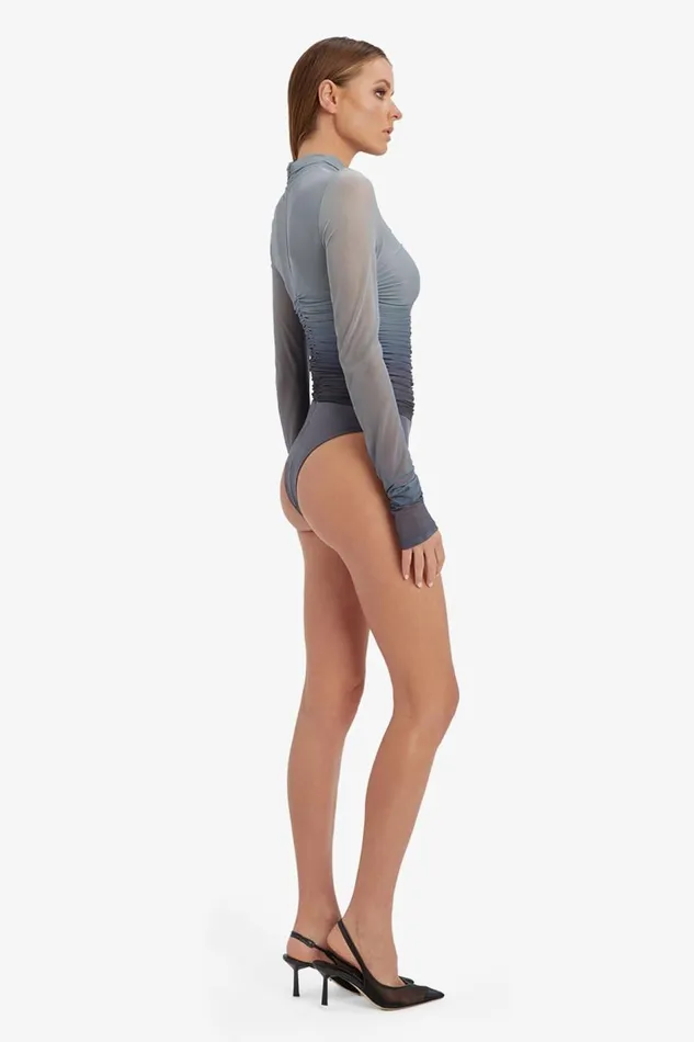 Bardot Party Tops Women Charis Mesh Bodysuit In Grey Ombre Grey Ombre Bardot Party Tops Women Charis Mesh Bodysuit In Grey Ombre Grey Ombre