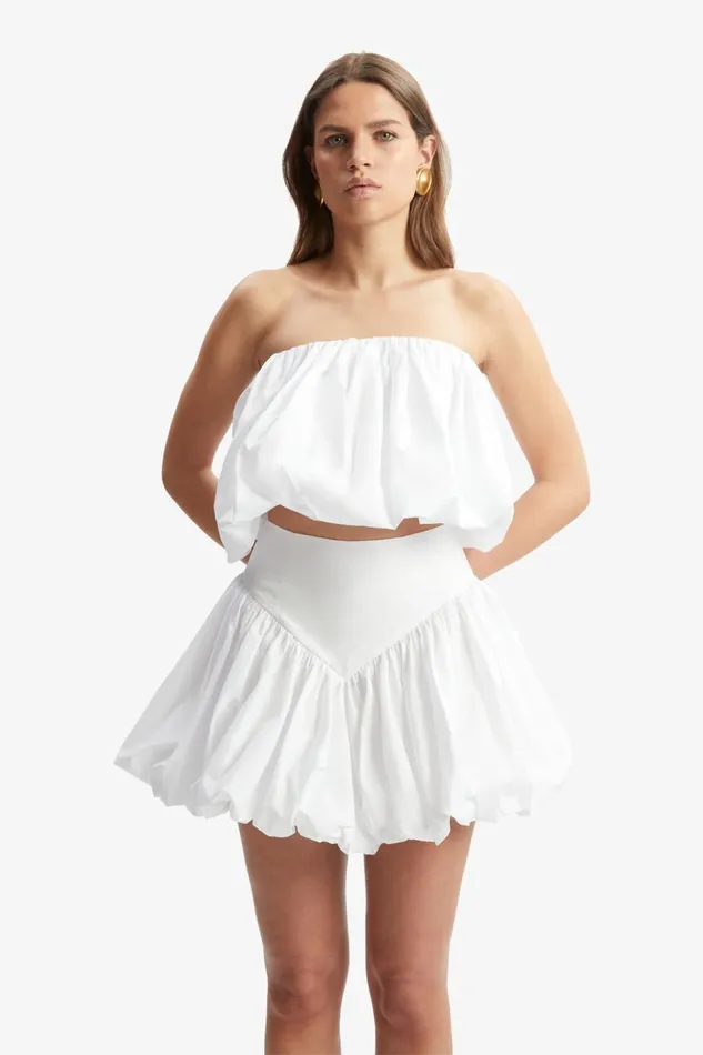 Bardot Party Tops Women Lissett Poplin Balloon Top In Orchid White Orchid White Bardot Party Tops Women Lissett Poplin Balloon Top In Orchid White Orchid White
