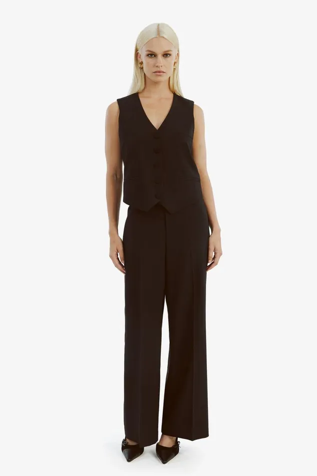 Bardot Party Tops Women Marla Longline Vest In Black Black Bardot Party Tops Women Marla Longline Vest In Black Black