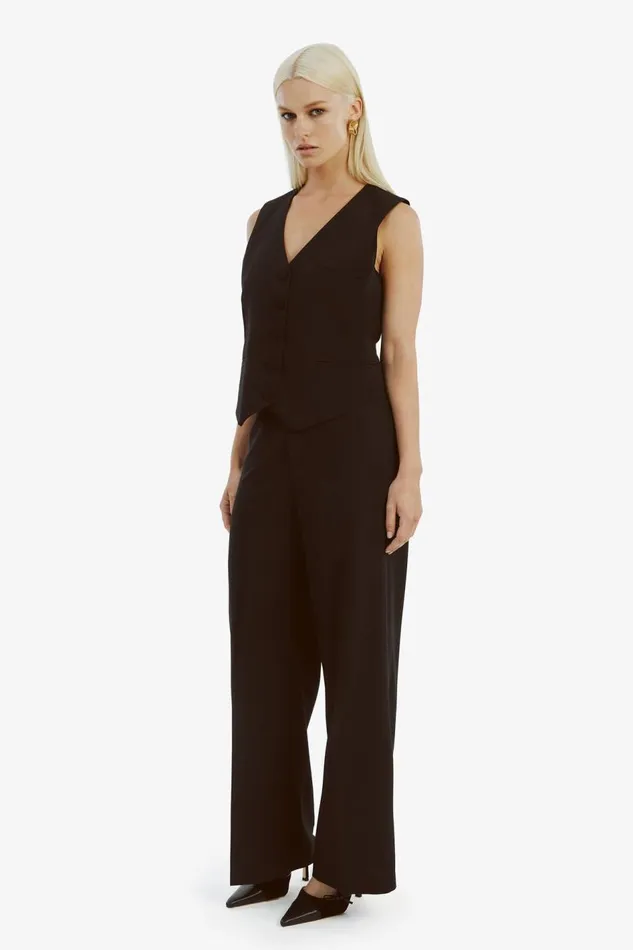 Bardot Party Tops Women Marla Longline Vest In Black Black Bardot Party Tops Women Marla Longline Vest In Black Black