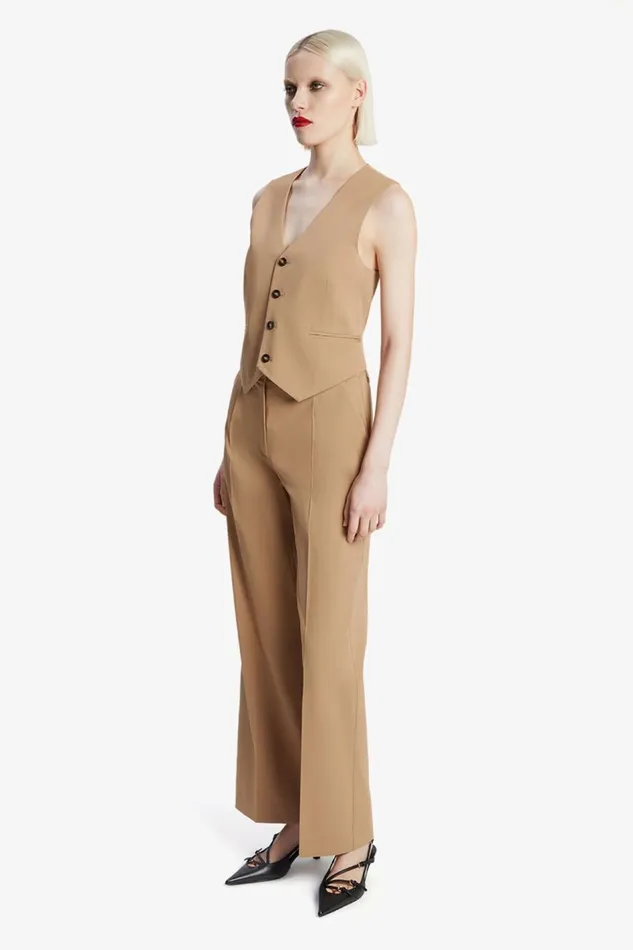 Bardot Party Tops Women Mayve Vest In Camel Camel Bardot Party Tops Women Mayve Vest In Camel Camel