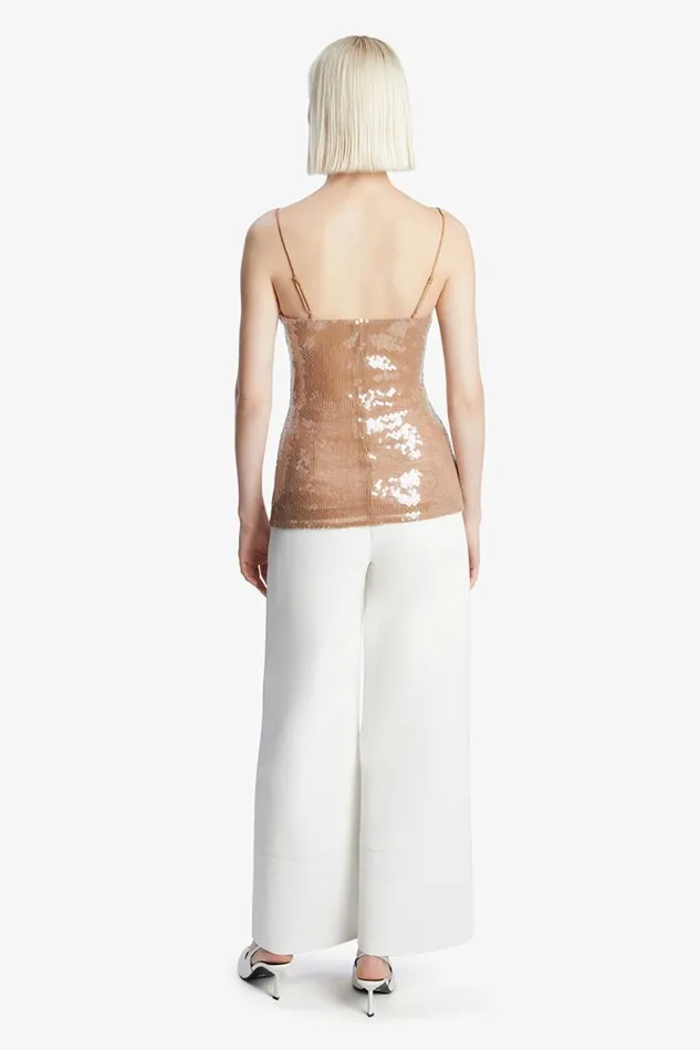 Bardot Party Tops Women Ramira Sequin Cami In Nude Nude Bardot Party Tops Women Ramira Sequin Cami In Nude Nude