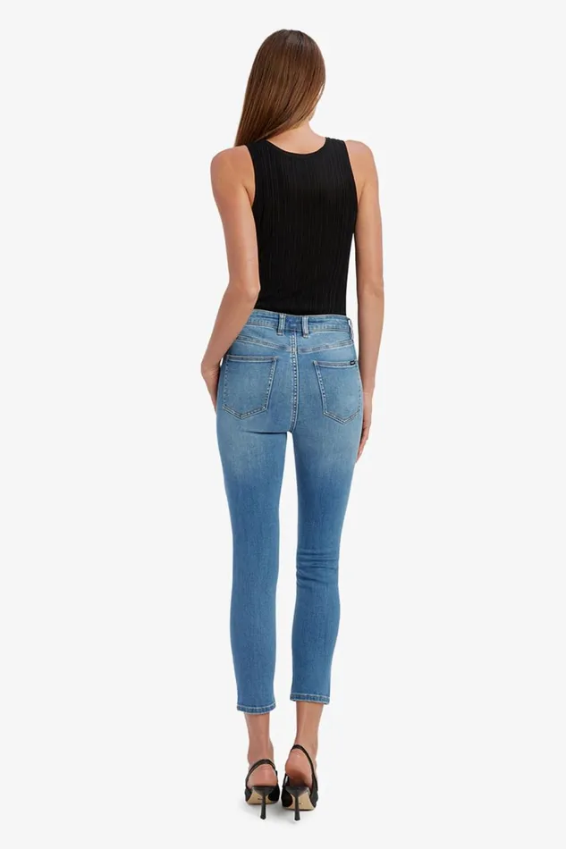 Bardot Skinny Jean Women Khloe Hi Crop Jeans In Dark Denim Dark Denim Bardot Skinny Jean Women Khloe Hi Crop Jeans In Dark Denim Dark Denim