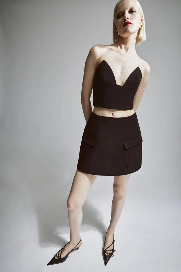 Bardot Skirts Women Delphi Hourglass Mini Skirt In Black Black