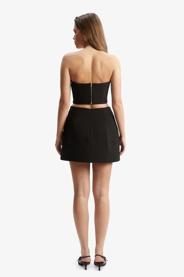 Bardot Skirts Women Delphi Hourglass Mini Skirt In Black Black Bardot Skirts Women Delphi Hourglass Mini Skirt In Black Black