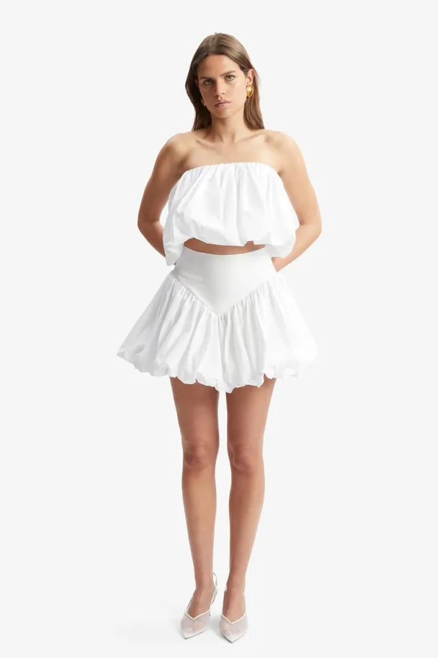 Bardot Skirts Women Lissett Poplin Mini Skirt In Orchid White Orchid White Bardot Skirts Women Lissett Poplin Mini Skirt In Orchid White Orchid White