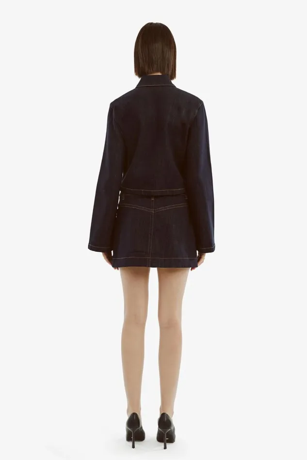 Bardot Skirts Women Lorenzo Denim Mini Skirt In Dark Dark Bardot Skirts Women Lorenzo Denim Mini Skirt In Dark Dark