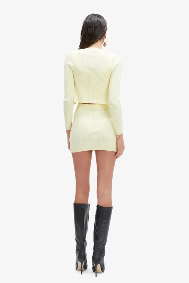 Bardot Skirts Women Sarita Knit Skirt In Canary Yellow Canary Yellow Bardot Skirts Women Sarita Knit Skirt In Canary Yellow Canary Yellow