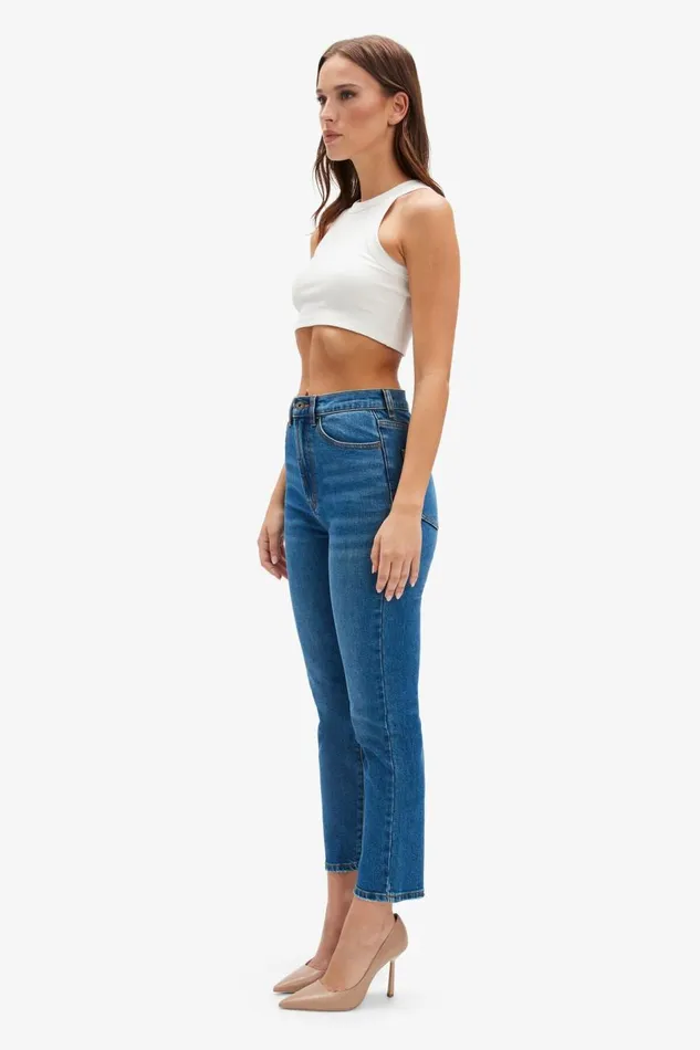 Bardot Straight Jean Women Heidi Straight Leg Jeans In Dark Denim Dark Denim Bardot Straight Jean Women Heidi Straight Leg Jeans In Dark Denim Dark Denim