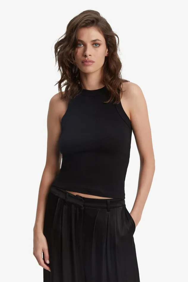 Bardot Tanks and Camis Women Hennesy Tank Top In Black Black Bardot Tanks and Camis Women Hennesy Tank Top In Black Black