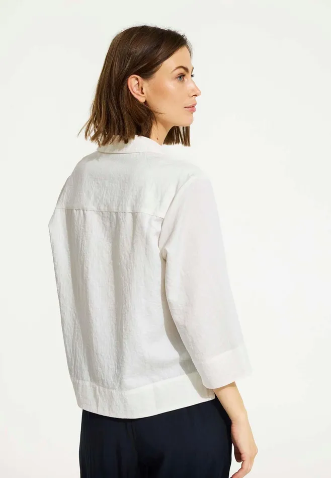 BEA BLOUSE 16556 010 White 010 Women IN FRONT BLOUSES SHIRTS