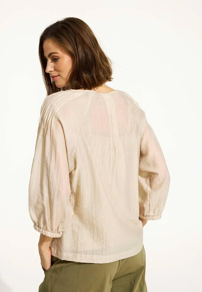 BEATE BLOUSE 16552 189 Light Sand 189 Women IN FRONT BLOUSES SHIRTS