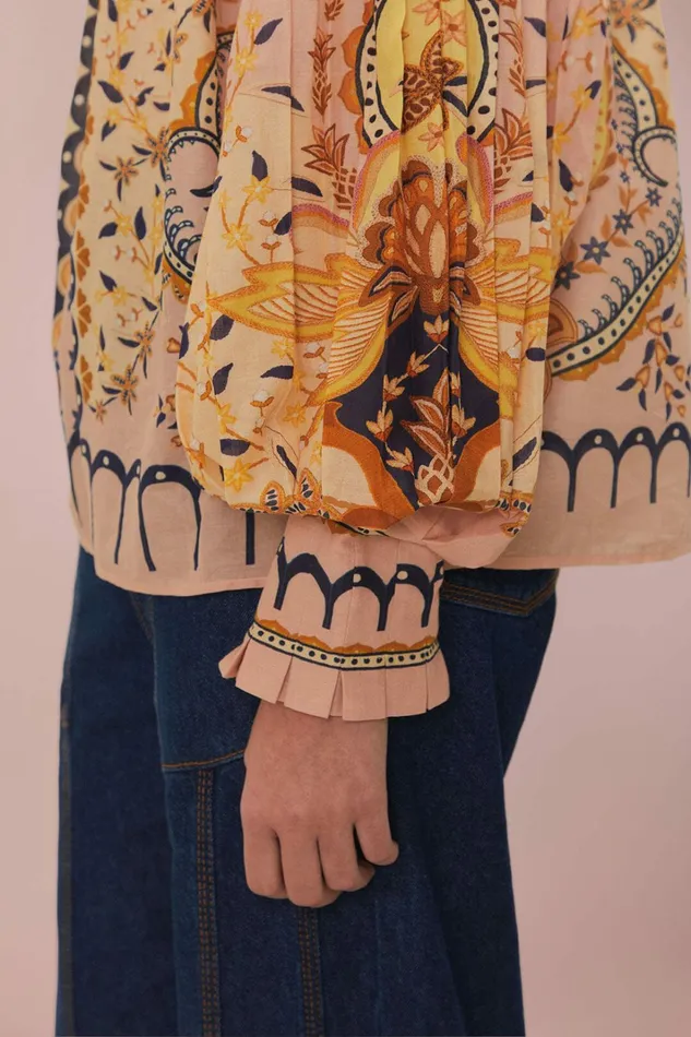 Beige Jaipur Blouse Women FARM Rio Blouses Beige Jaipur Blouse Women FARM Rio Blouses