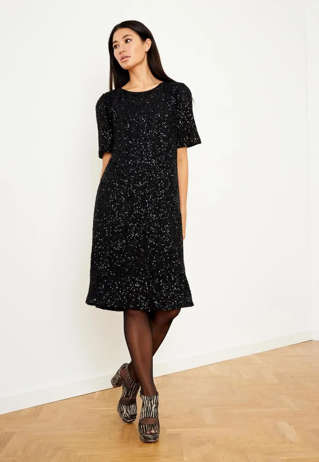BELLA DRESS 15436 999 Black 999 Women IN FRONT DRESSES
