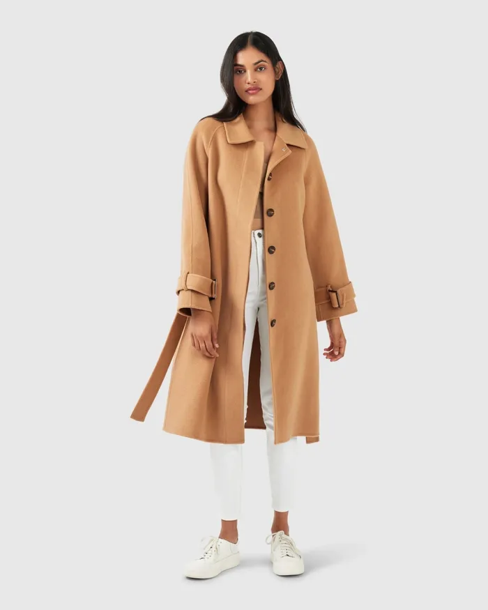 Belle and Bloom Coats and Jackets Women Shore To Shore Belted Wool Coat 8211 Camel Belle and Bloom Coats and Jackets Women Shore To Shore Belted Wool Coat 8211 Camel