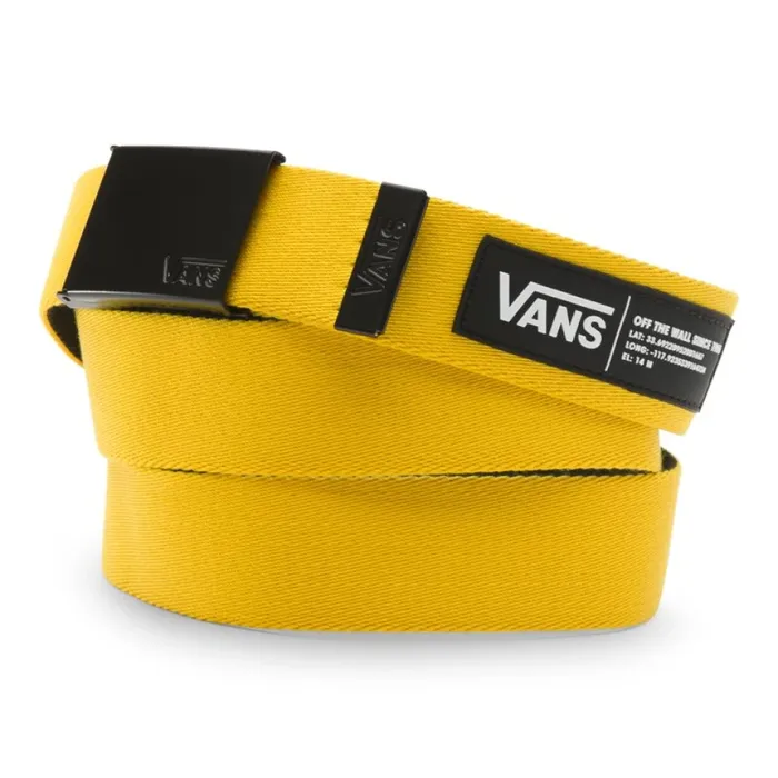 Belts Men Long Depster Web Belt Lemon Chrome Vans