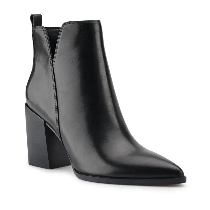 Birds Block Heel Booties Birds Block Heel Booties