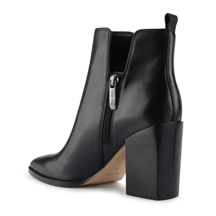 Birds Block Heel Booties Birds Block Heel Booties