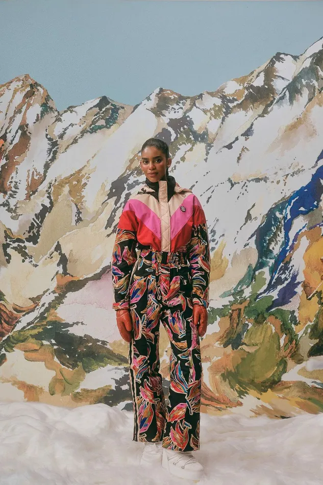 Black Artsy Banana Ski Jumpsuit Women FARM Rio Puffer Jackets
