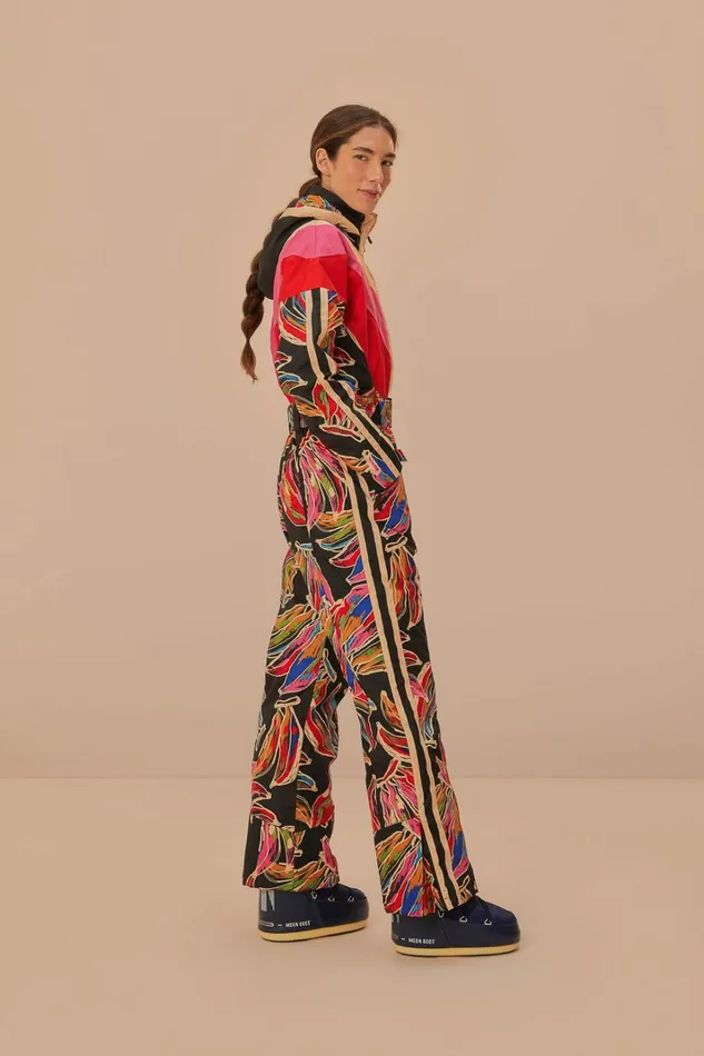 Black Artsy Banana Ski Jumpsuit Women FARM Rio Puffer Jackets Black Artsy Banana Ski Jumpsuit Women FARM Rio Puffer Jackets