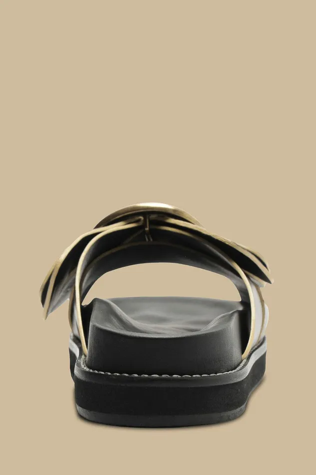 Black Daisy Slide Sandal Women FARM Rio Sandals