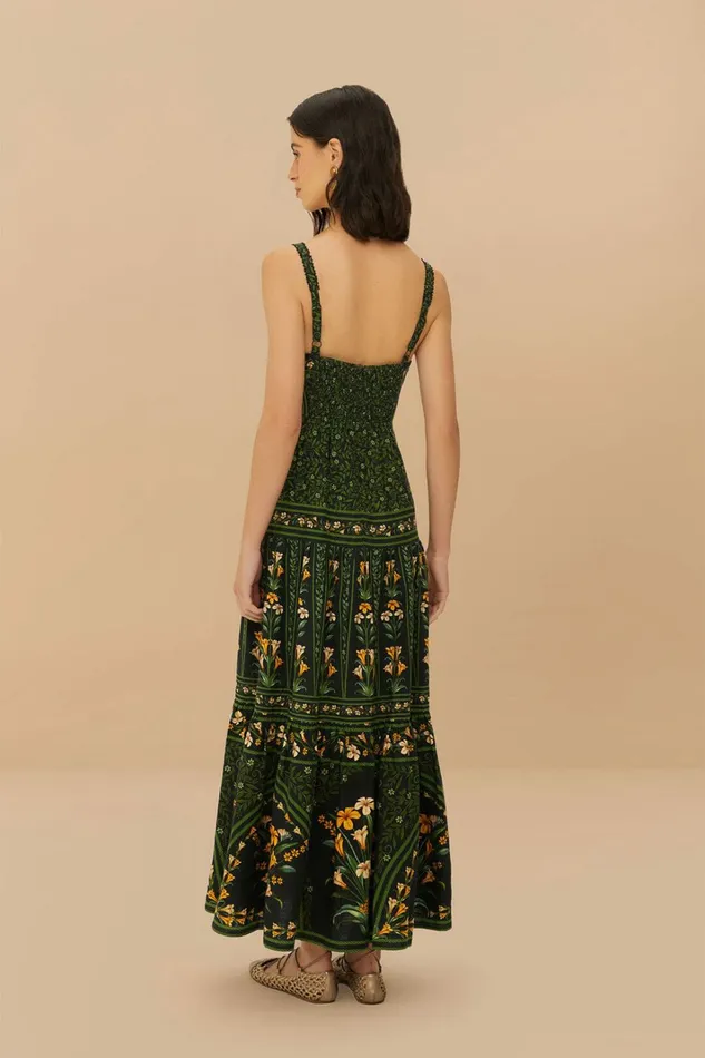 Black Flowers Arch Lenzing Ecovero Euroflax Maxi Dress Women FARM Rio Maxi Dresses Black Flowers Arch Lenzing Ecovero Euroflax Maxi Dress Women FARM Rio Maxi Dresses