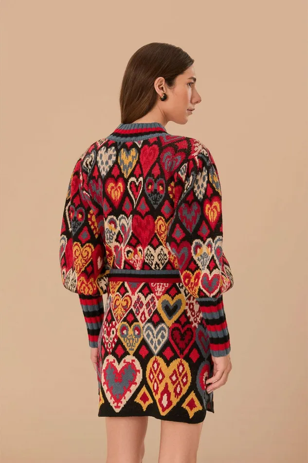 Black Hearts Ikat Knit Skirt Women FARM Rio Skirts Black Hearts Ikat Knit Skirt Women FARM Rio Skirts