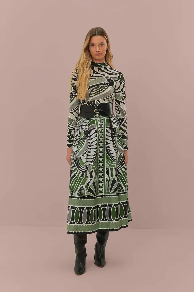 Black Lace Nature Maxi Skirt Women FARM Rio Skirts Black Lace Nature Maxi Skirt Women FARM Rio Skirts