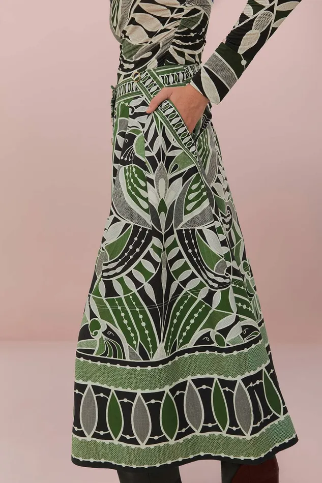 Black Lace Nature Maxi Skirt Women FARM Rio Skirts Black Lace Nature Maxi Skirt Women FARM Rio Skirts