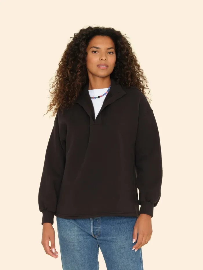 Black Reid Sweatshirt Women Sweats and Tees XRENA