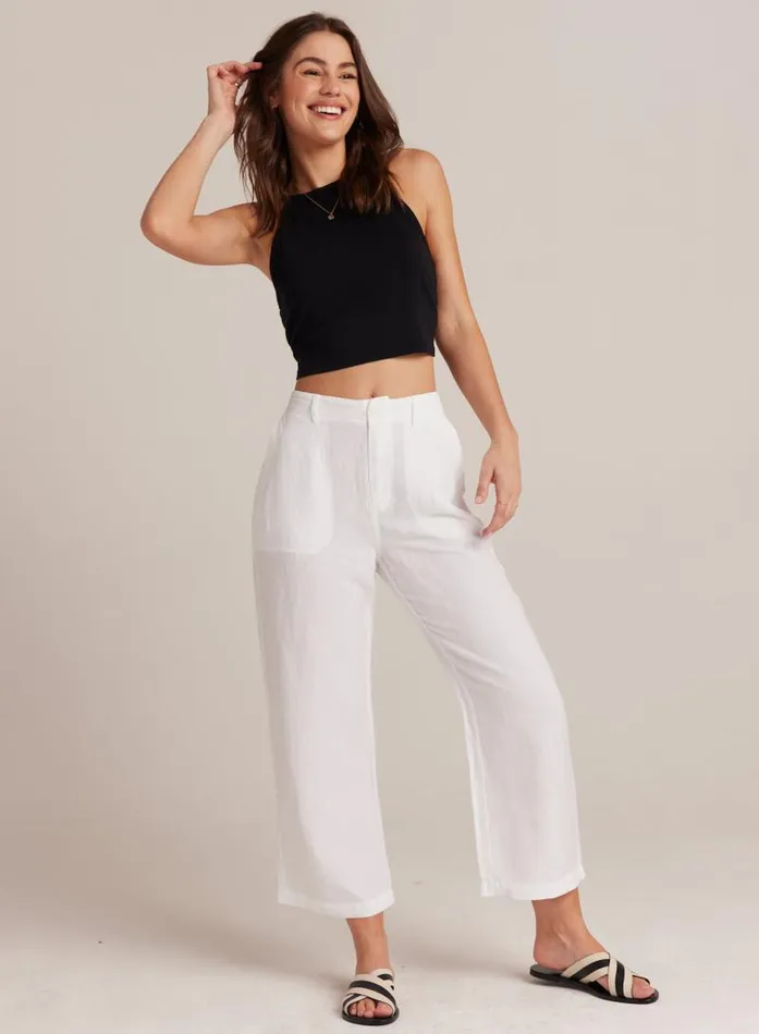 Blakely Utility Wide Leg Crop 8211 White Women Bella Dahl Pants