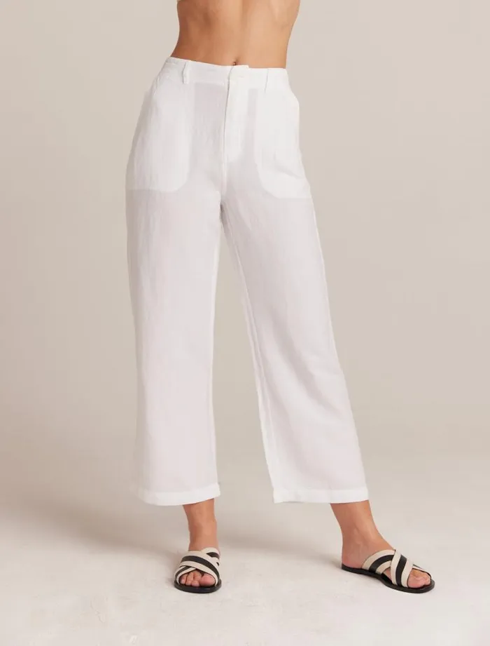 Blakely Utility Wide Leg Crop 8211 White Women Bella Dahl Pants Blakely Utility Wide Leg Crop 8211 White Women Bella Dahl Pants
