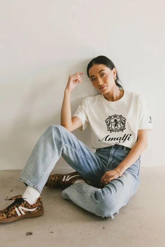 Bohme Amalfi Graphic Tee Ivory Women Loungewear